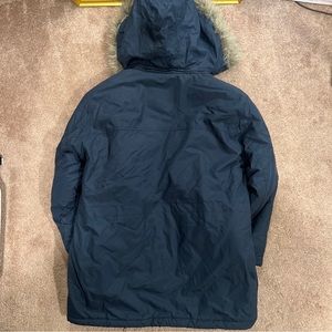 Vtg Timberland Weathergear Mens Waterproof Snorkel Parka Jacket Coat Fur Hood, M